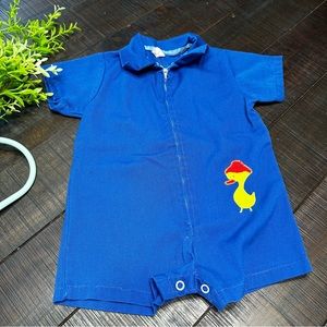Vintage Sears Baby Romper with Zipper